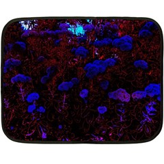 Red-edged Blue Sedum Fleece Blanket (mini) by okhismakingart