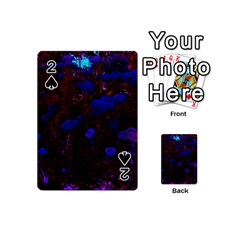 Red-edged Blue Sedum Playing Cards 54 Designs (mini) by okhismakingart