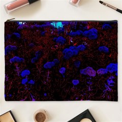 Red-edged Blue Sedum Cosmetic Bag (xxxl) by okhismakingart