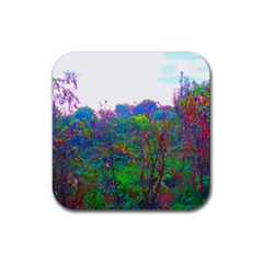 Neon Weeds Rubber Coaster (square)  by okhismakingart