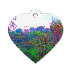 Neon Weeds Dog Tag Heart (two Sides) by okhismakingart