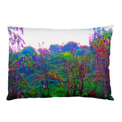 Neon Weeds Pillow Case by okhismakingart