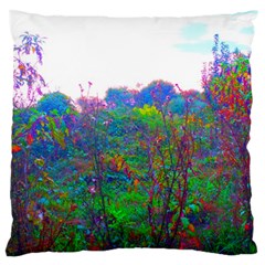 Neon Weeds Large Cushion Case (two Sides) by okhismakingart