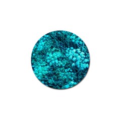 Blue-green Compound Flowers Golf Ball Marker (10 Pack) by okhismakingart