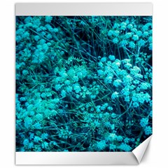 Blue-green Compound Flowers Canvas 20  X 24  by okhismakingart