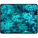 Blue-Green Compound Flowers Fleece Blanket (Medium)  60 x50  Blanket Front