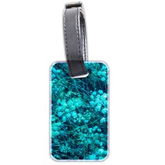 Blue-green Compound Flowers Luggage Tags (two Sides) by okhismakingart