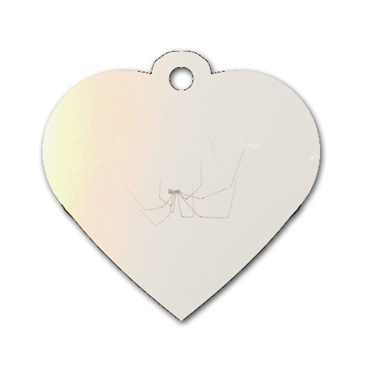 Hanging Spider Dog Tag Heart (Two Sides)