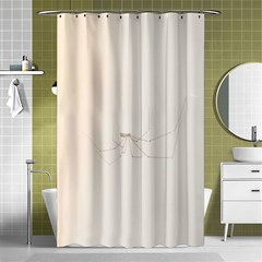 Hanging Spider Shower Curtain 48  X 72  (small)  by okhismakingart