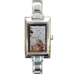 Framed Ducks Rectangle Italian Charm Watch by okhismakingart