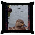 Framed Ducks Throw Pillow Case (Black) Front