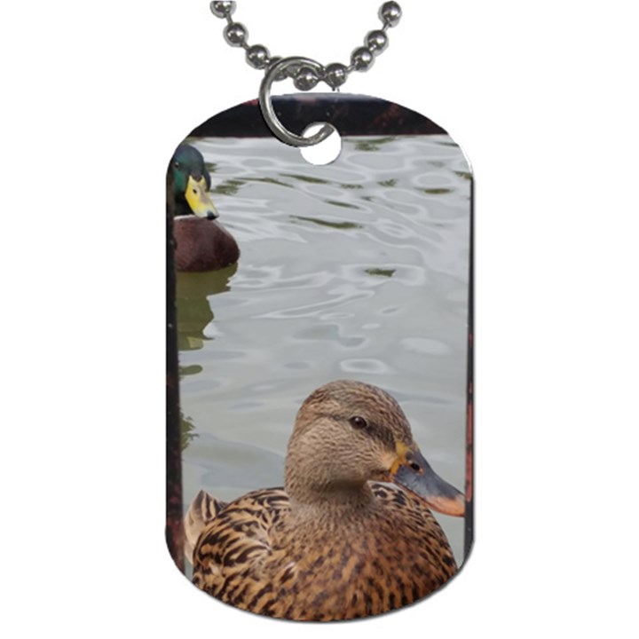 Framed Ducks Dog Tag (Two Sides)