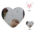 Framed Ducks Playing Cards (Heart) Front