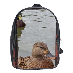 Framed Ducks School Bag (large) by okhismakingart