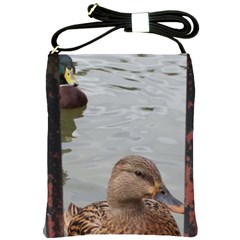 Framed Ducks Shoulder Sling Bag by okhismakingart