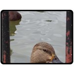 Framed Ducks Fleece Blanket (Large)  80 x60  Blanket Front