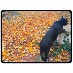 Luna Standing Fleece Blanket (large)  by okhismakingart