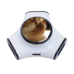 Cute Cat Face 3-port Usb Hub by LoolyElzayat