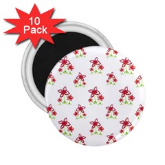 Cute Floral Drawing Motif Pattern 2 25  Magnets (10 Pack)  by dflcprintsclothing