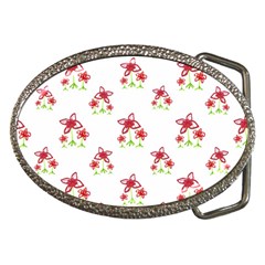 Cute Floral Drawing Motif Pattern Belt Buckles by dflcprintsclothing