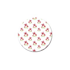 Cute Floral Drawing Motif Pattern Golf Ball Marker (10 Pack) by dflcprintsclothing