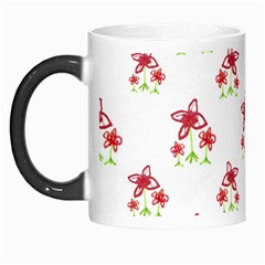 Cute Floral Drawing Motif Pattern Morph Mugs by dflcprintsclothing