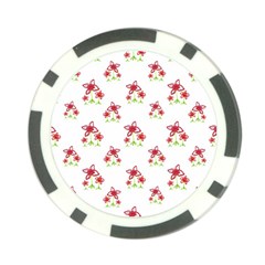 Cute Floral Drawing Motif Pattern Poker Chip Card Guard by dflcprintsclothing