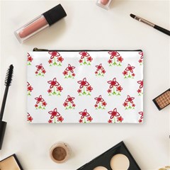 Cute Floral Drawing Motif Pattern Cosmetic Bag (medium)