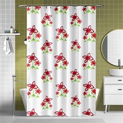 Cute Floral Drawing Motif Pattern Shower Curtain 48  X 72  (small)  by dflcprintsclothing