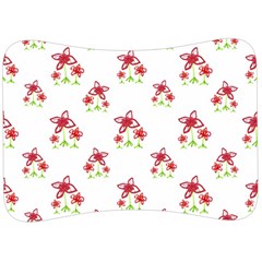 Cute Floral Drawing Motif Pattern Velour Seat Head Rest Cushion