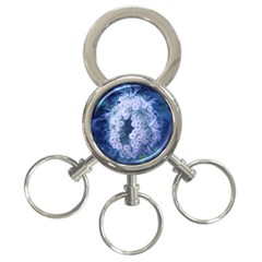 Light Blue Closing Queen Annes Lace 3-ring Key Chains by okhismakingart