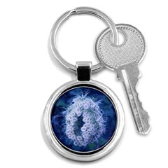 Light Blue Closing Queen Annes Lace Key Chains (round)  by okhismakingart