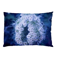 Light Blue Closing Queen Annes Lace Pillow Case by okhismakingart