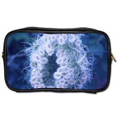 Light Blue Closing Queen Annes Lace Toiletries Bag (two Sides) by okhismakingart