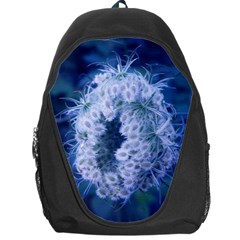 Light Blue Closing Queen Annes Lace Backpack Bag by okhismakingart