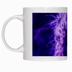 Dark Purple Closing Queen Annes Lace White Mugs by okhismakingart