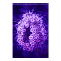 Dark Purple Closing Queen Annes Lace Shower Curtain 48  X 72  (small)  by okhismakingart