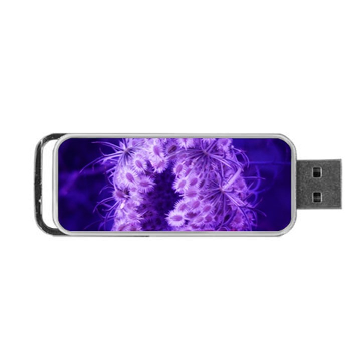 Dark Purple Closing Queen Annes Lace Portable USB Flash (One Side)