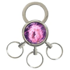 Pink Closing Queen Annes Lace 3-ring Key Chains by okhismakingart