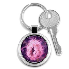 Pink Closing Queen Annes Lace Key Chains (round)  by okhismakingart