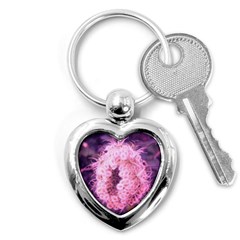 Pink Closing Queen Annes Lace Key Chains (heart)  by okhismakingart