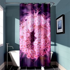 Pink Closing Queen Annes Lace Shower Curtain 36  X 72  (stall)  by okhismakingart