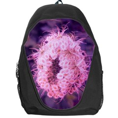 Pink Closing Queen Annes Lace Backpack Bag by okhismakingart