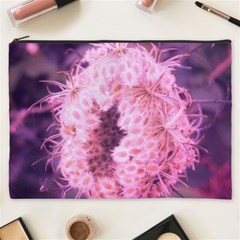 Pink Closing Queen Annes Lace Cosmetic Bag (xxxl) by okhismakingart