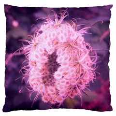 Pink Closing Queen Annes Lace Standard Flano Cushion Case (two Sides) by okhismakingart