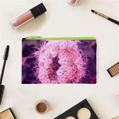 Pink Closing Queen Annes Lace Cosmetic Bag (xs) by okhismakingart