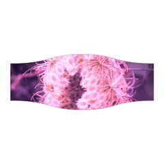 Pink Closing Queen Annes Lace Stretchable Headband by okhismakingart