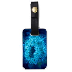 Blue Closing Queen Annes Lace Luggage Tags (one Side)  by okhismakingart