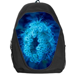 Blue Closing Queen Annes Lace Backpack Bag by okhismakingart