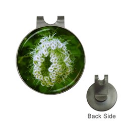 Green Closing Queen Annes Lace Hat Clips With Golf Markers by okhismakingart